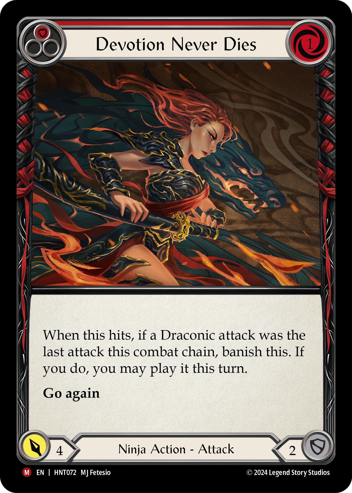 Devotion Never Dies [HNT072] (The Hunted) | Card Citadel