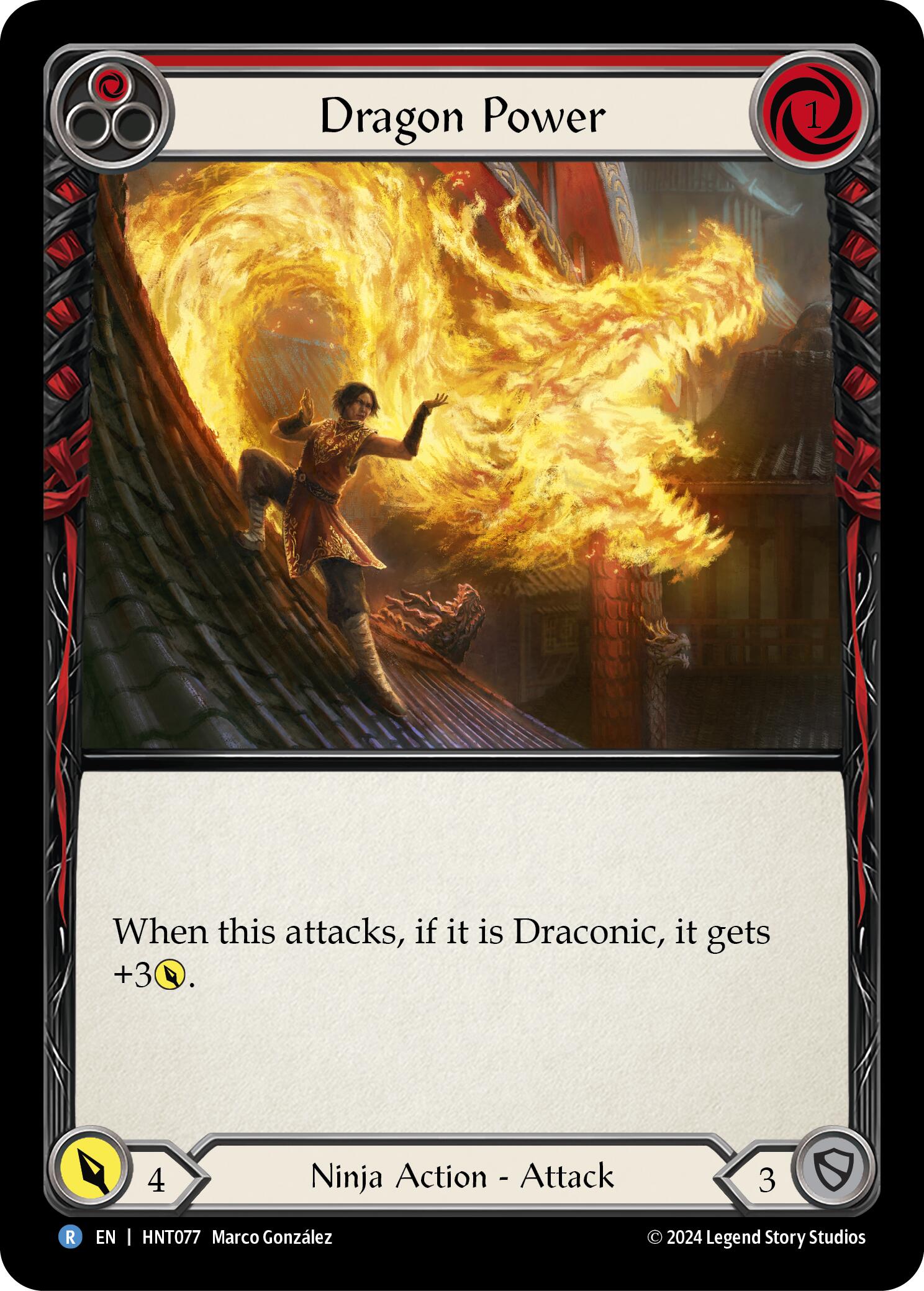 Dragon Power (Red) [HNT077] (The Hunted) | Card Citadel