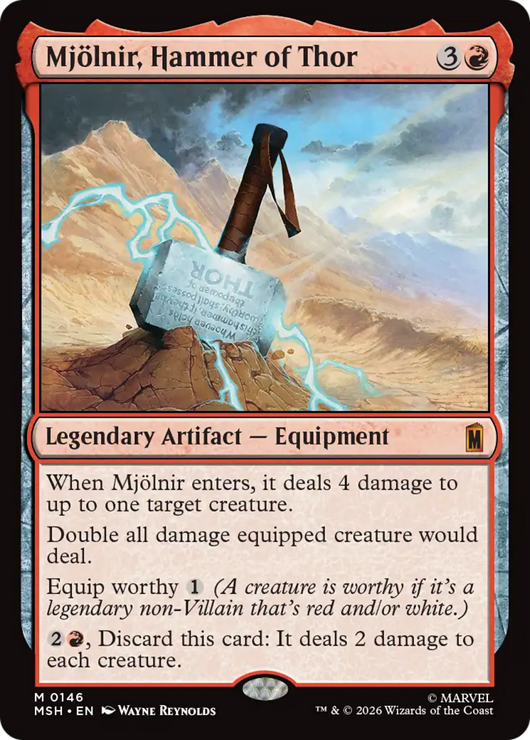 Mjolnir, Hammer of Thor [Marvel Super Heroes] | Card Citadel