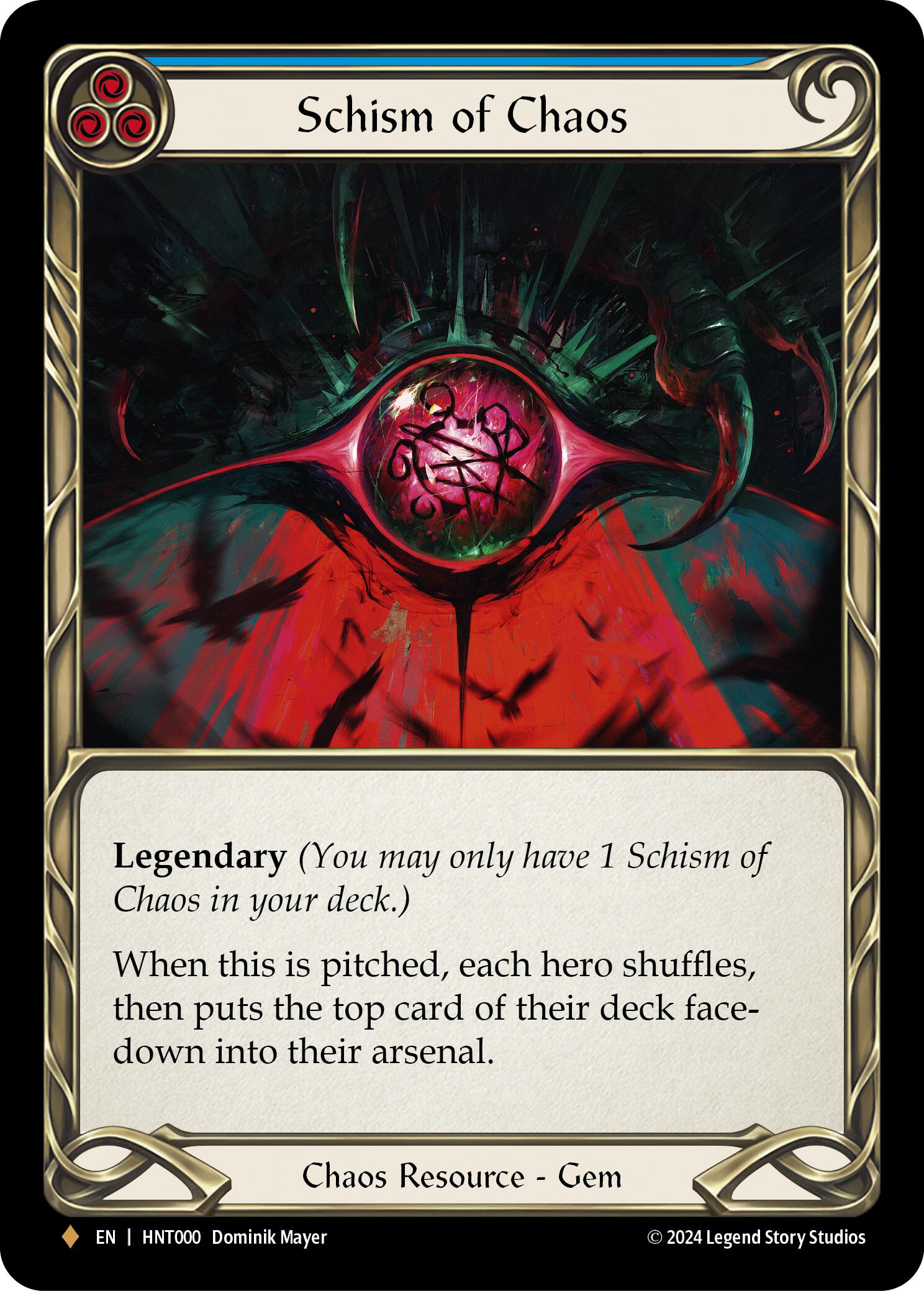 Schism of Chaos [HNT000] (The Hunted)  Cold Foil | Card Citadel