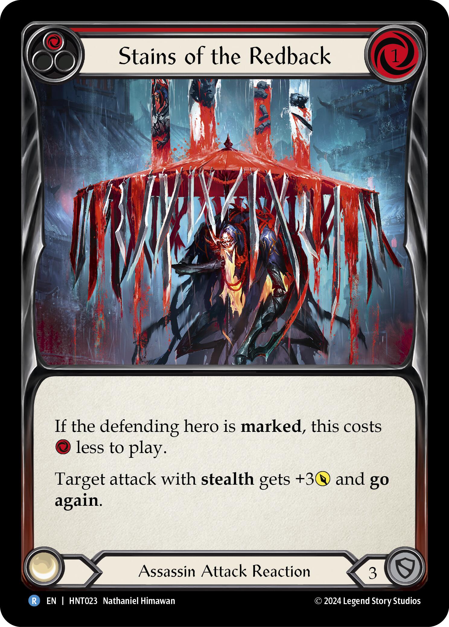 Stains of the Redback (Red) [HNT023] (The Hunted)  Rainbow Foil | Card Citadel