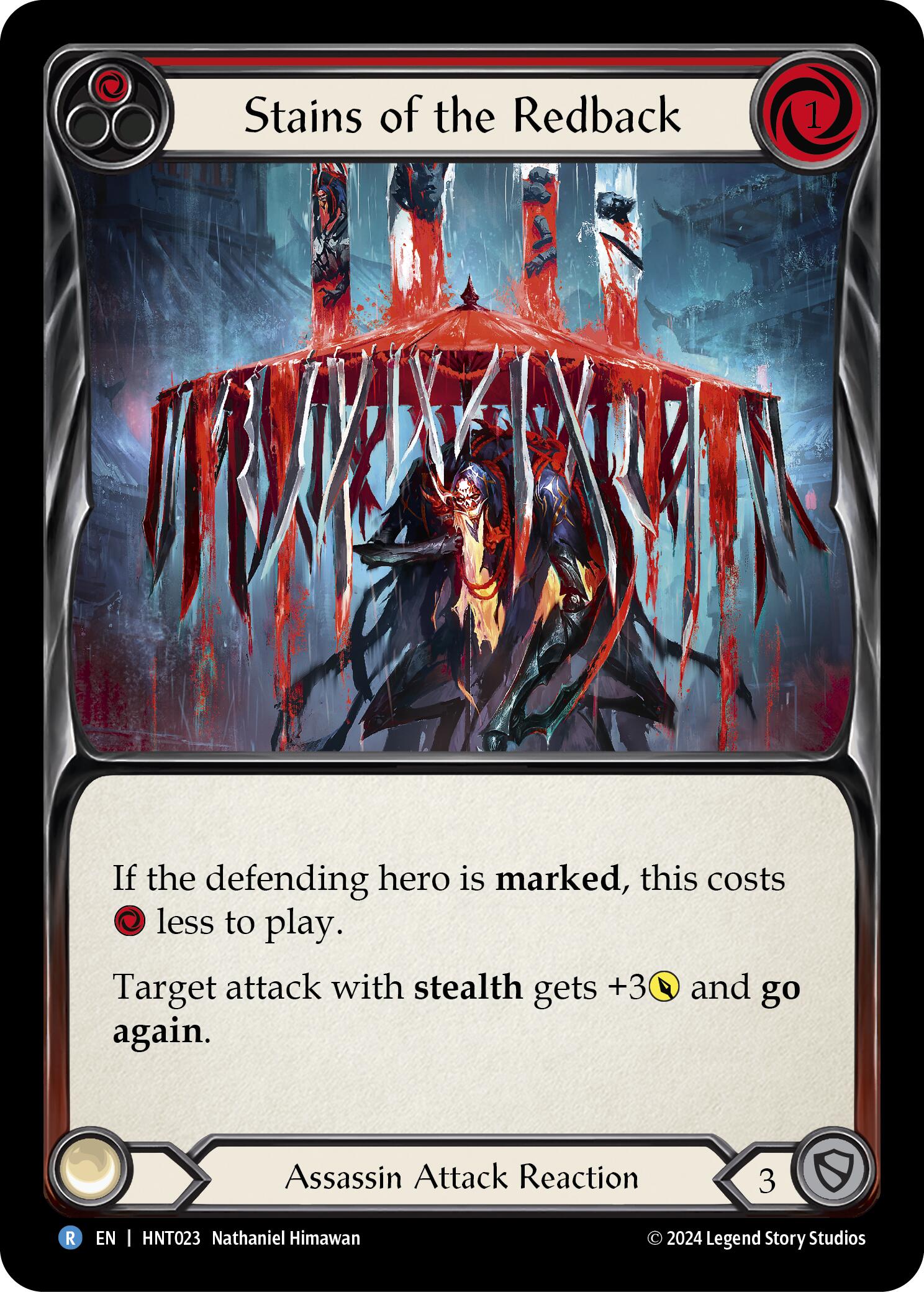 Stains of the Redback (Red) [HNT023] (The Hunted) | Card Citadel