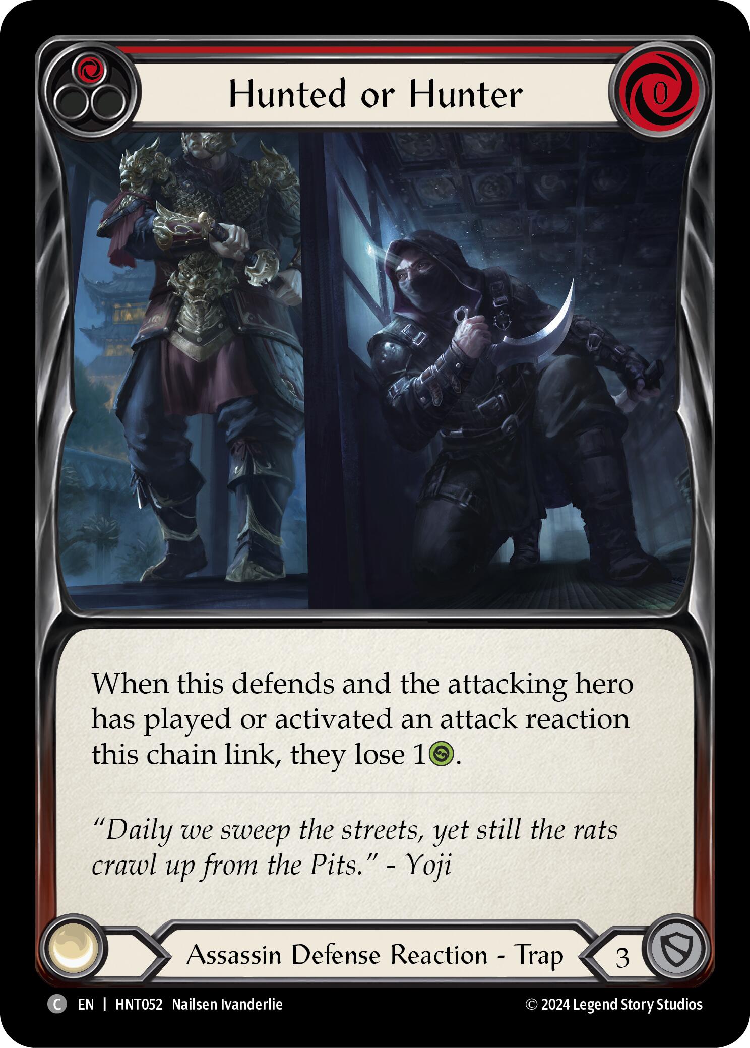 Hunted or Hunter (Red) [HNT052] (The Hunted) | Card Citadel
