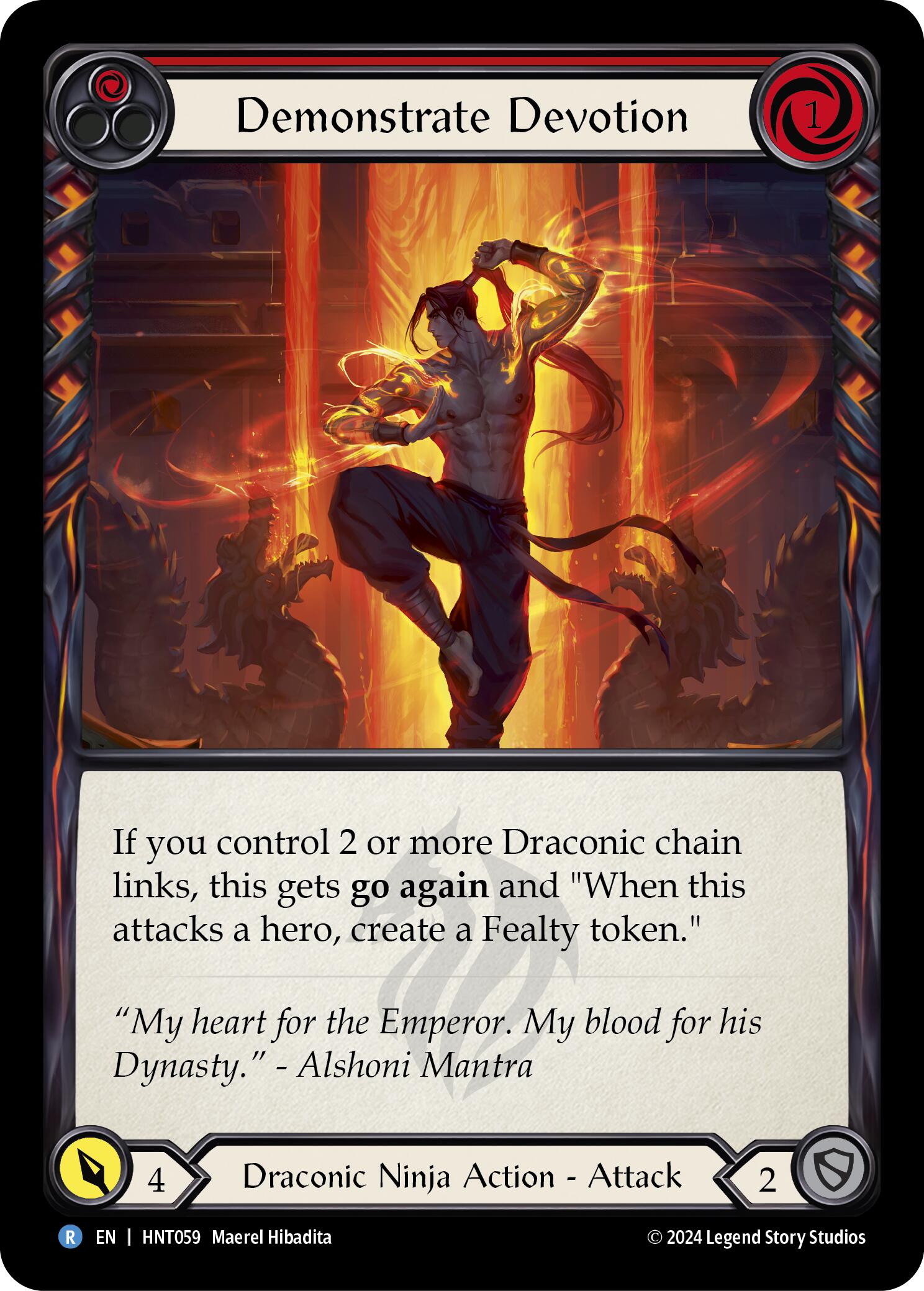 Demonstrate Devotion (Red) [HNT059] (The Hunted) | Card Citadel