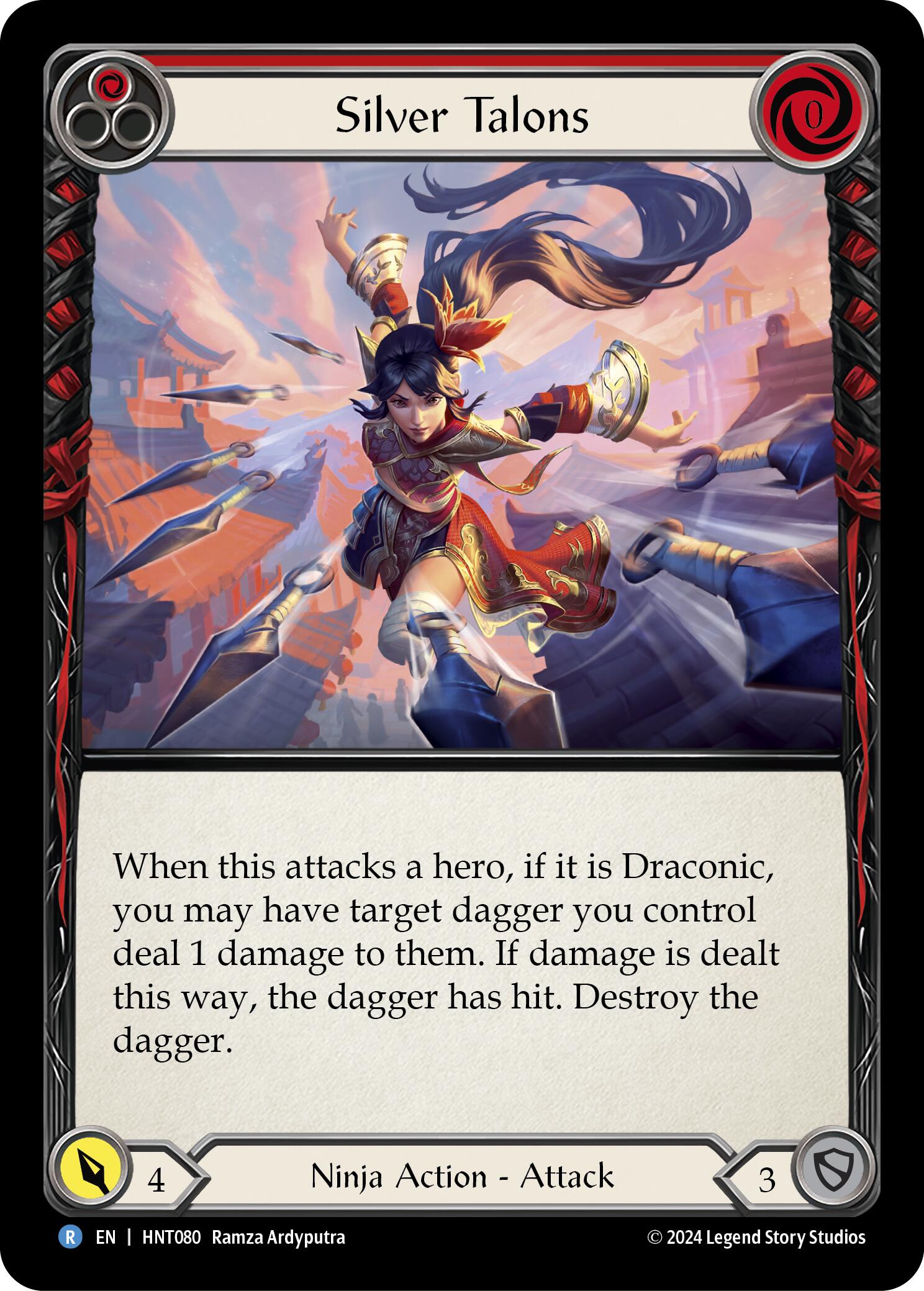Silver Talons (Red) [HNT080] (The Hunted) | Card Citadel