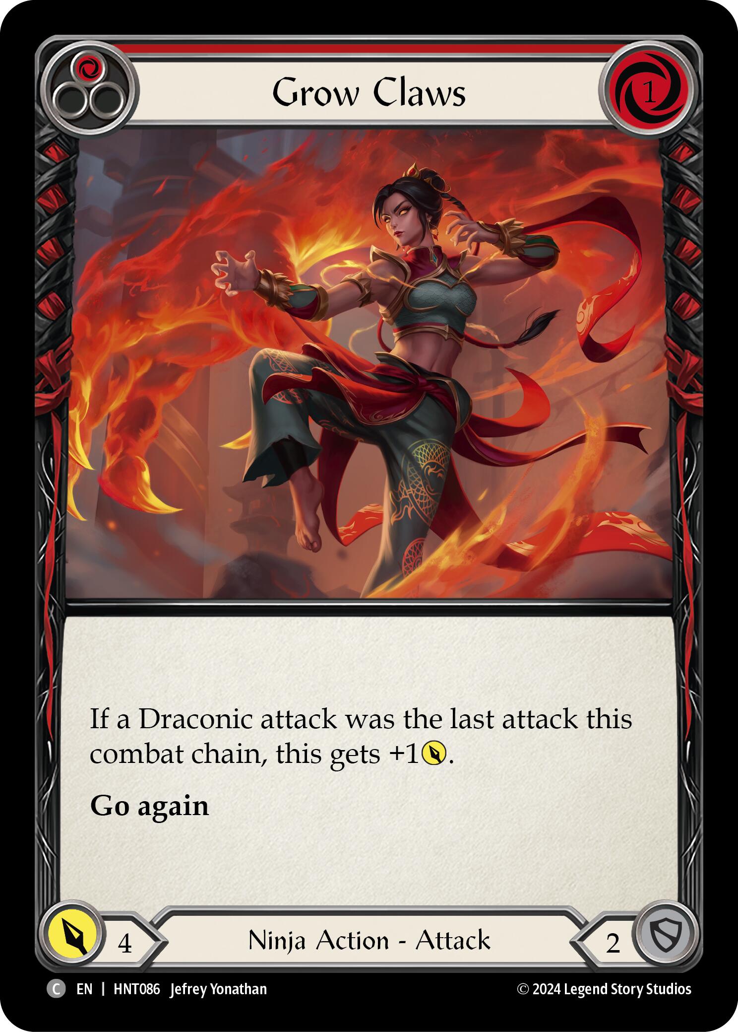 Grow Claws (Red) [HNT086] (The Hunted)  Rainbow Foil | Card Citadel