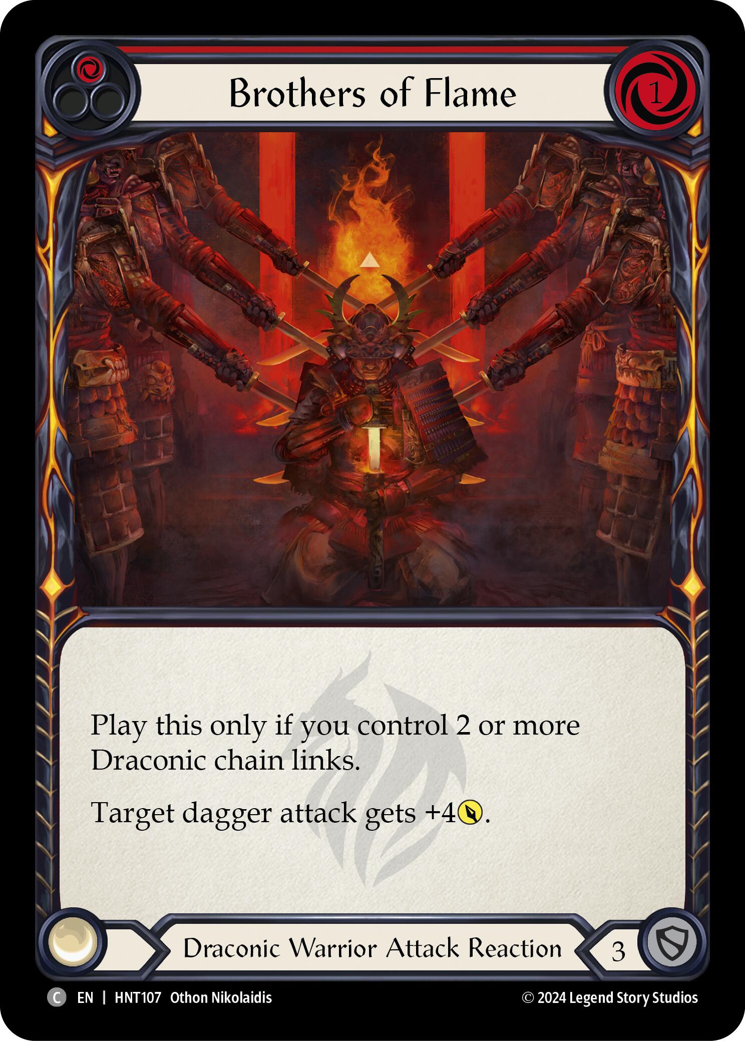 Brothers of Flame (Red) [HNT107] (The Hunted) | Card Citadel