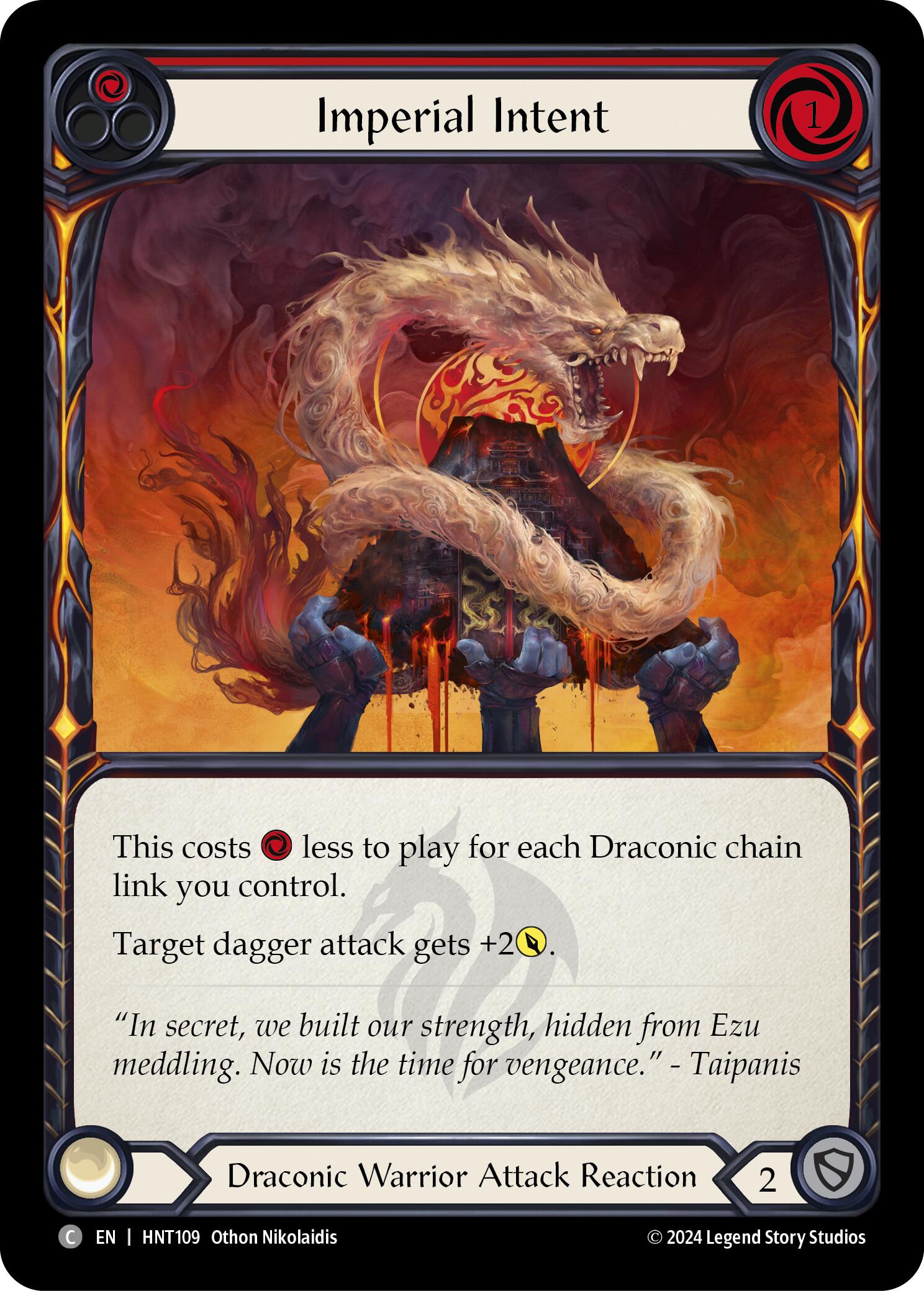 Imperial Intent (Red) [HNT109] (The Hunted)  Rainbow Foil | Card Citadel