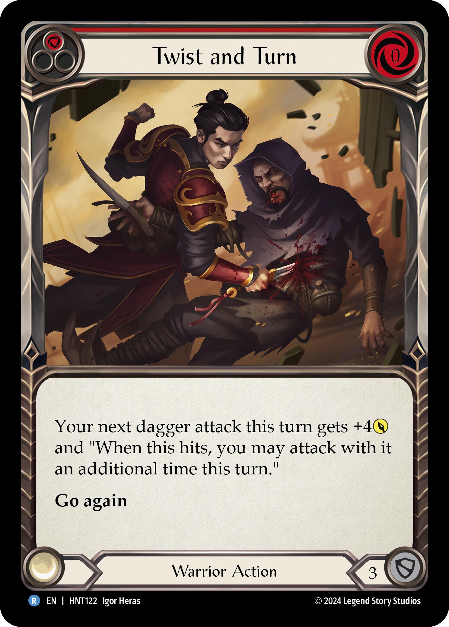 Twist and Turn (Red) [HNT122] (The Hunted)  Rainbow Foil | Card Citadel