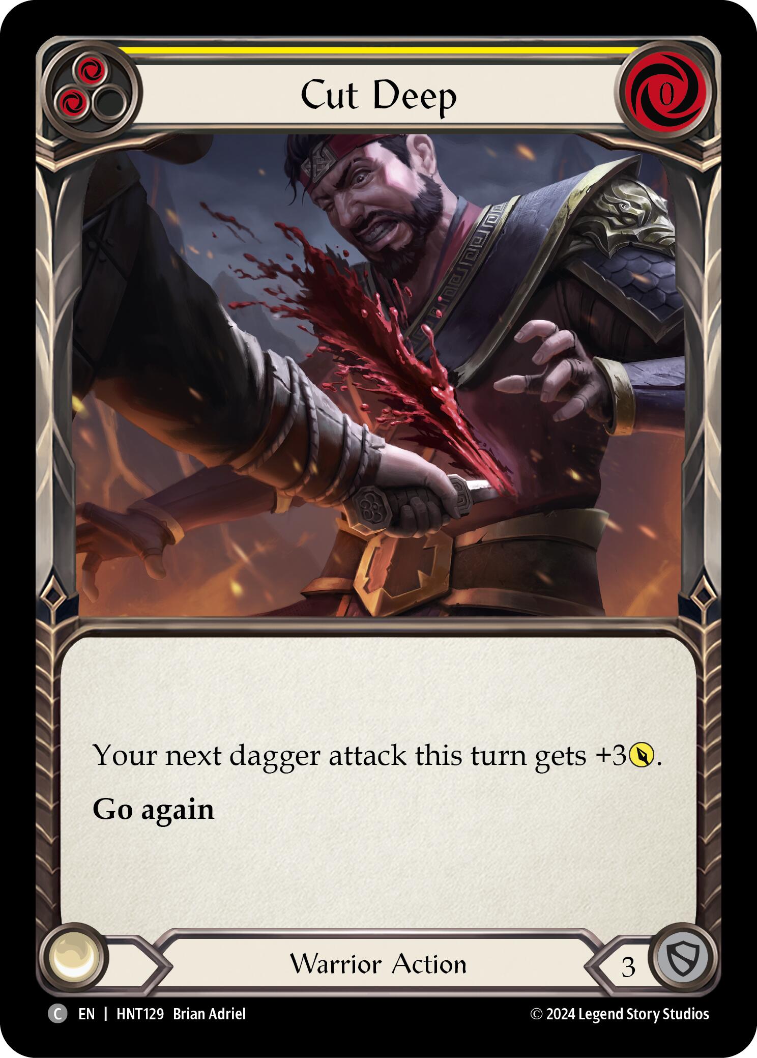 Cut Deep (Yellow) [HNT129] (The Hunted) | Card Citadel