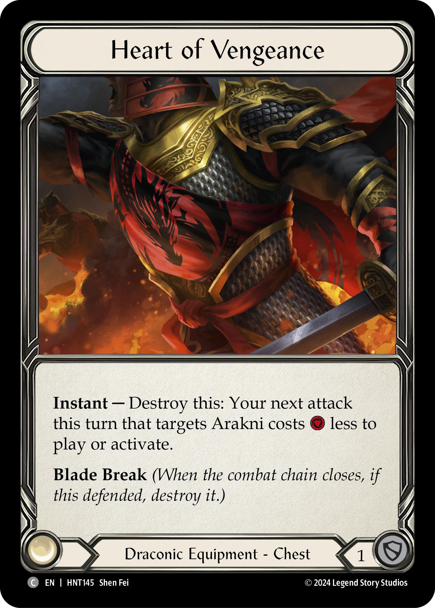 Heart of Vengeance [HNT145] (The Hunted) | Card Citadel