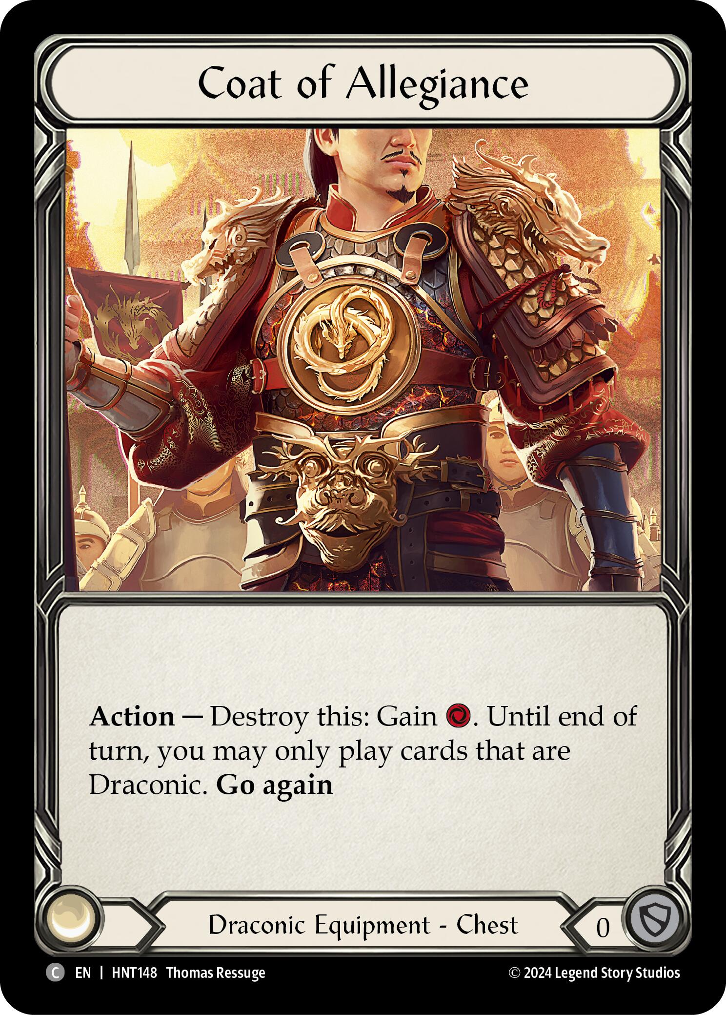 Coat of Allegiance [HNT148] (The Hunted) | Card Citadel