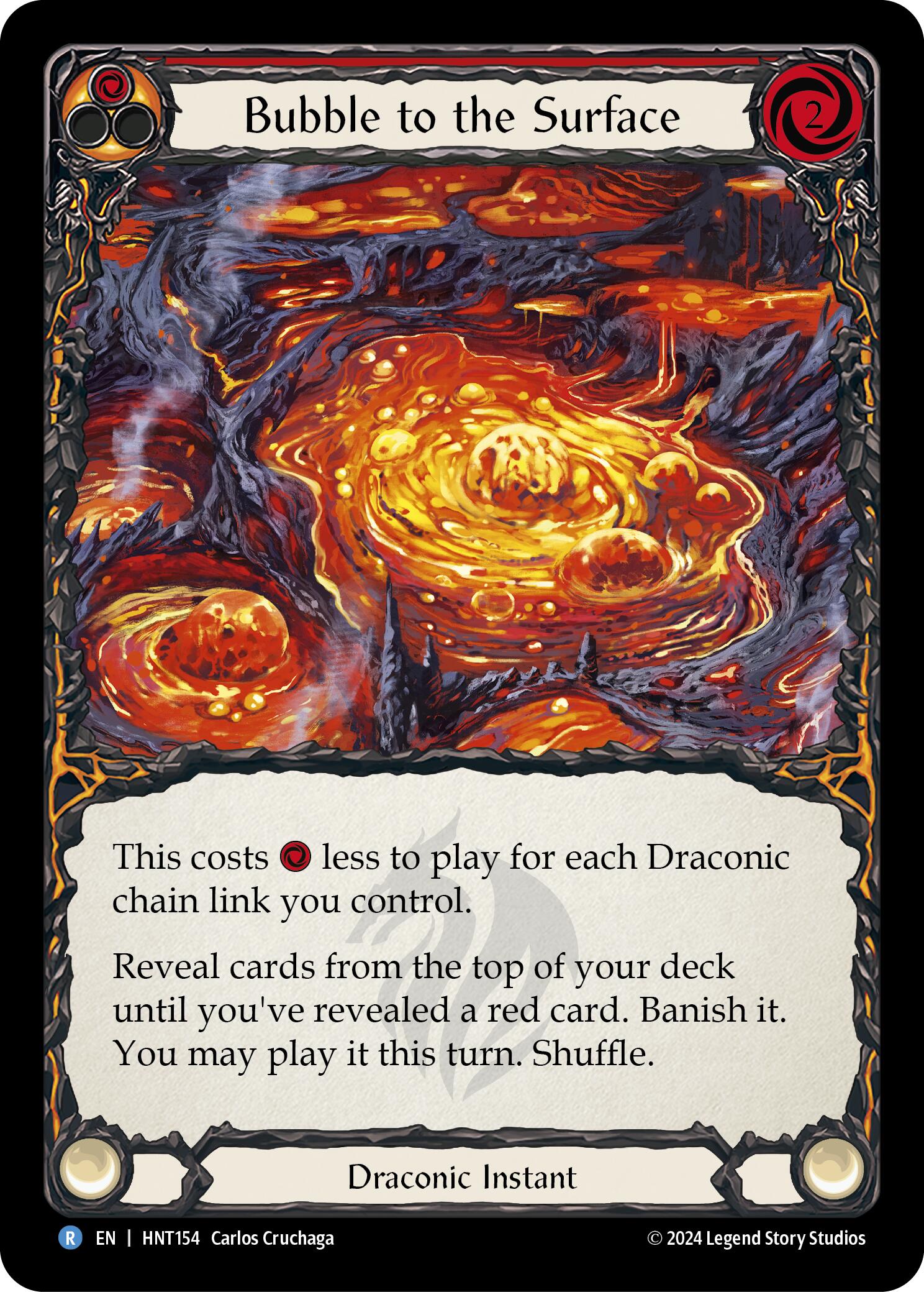 Bubble to the Surface (Red) [HNT154] (The Hunted)  Rainbow Foil | Card Citadel