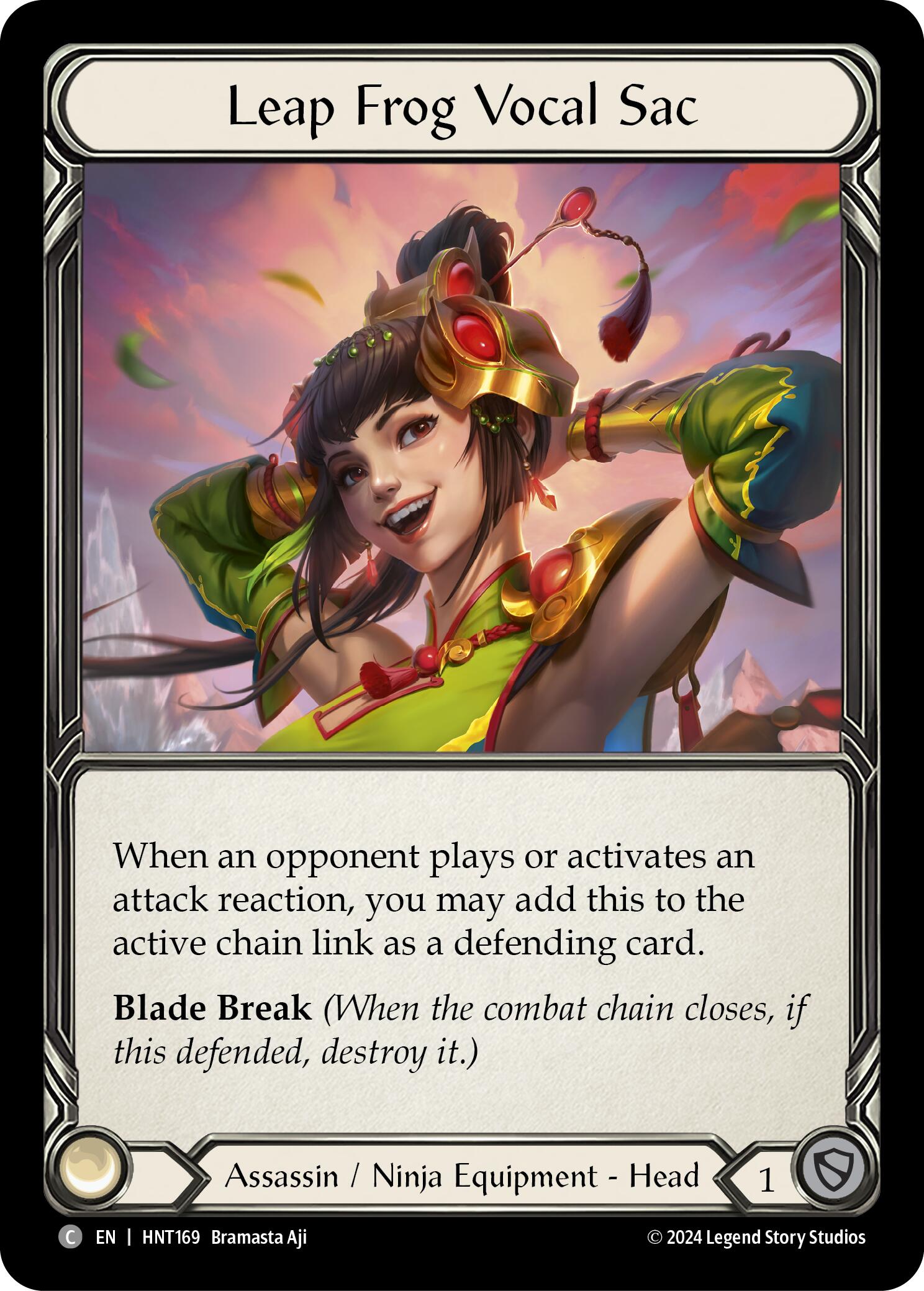 Leap Frog Vocal Sac [HNT169] (The Hunted)  Cold Foil | Card Citadel