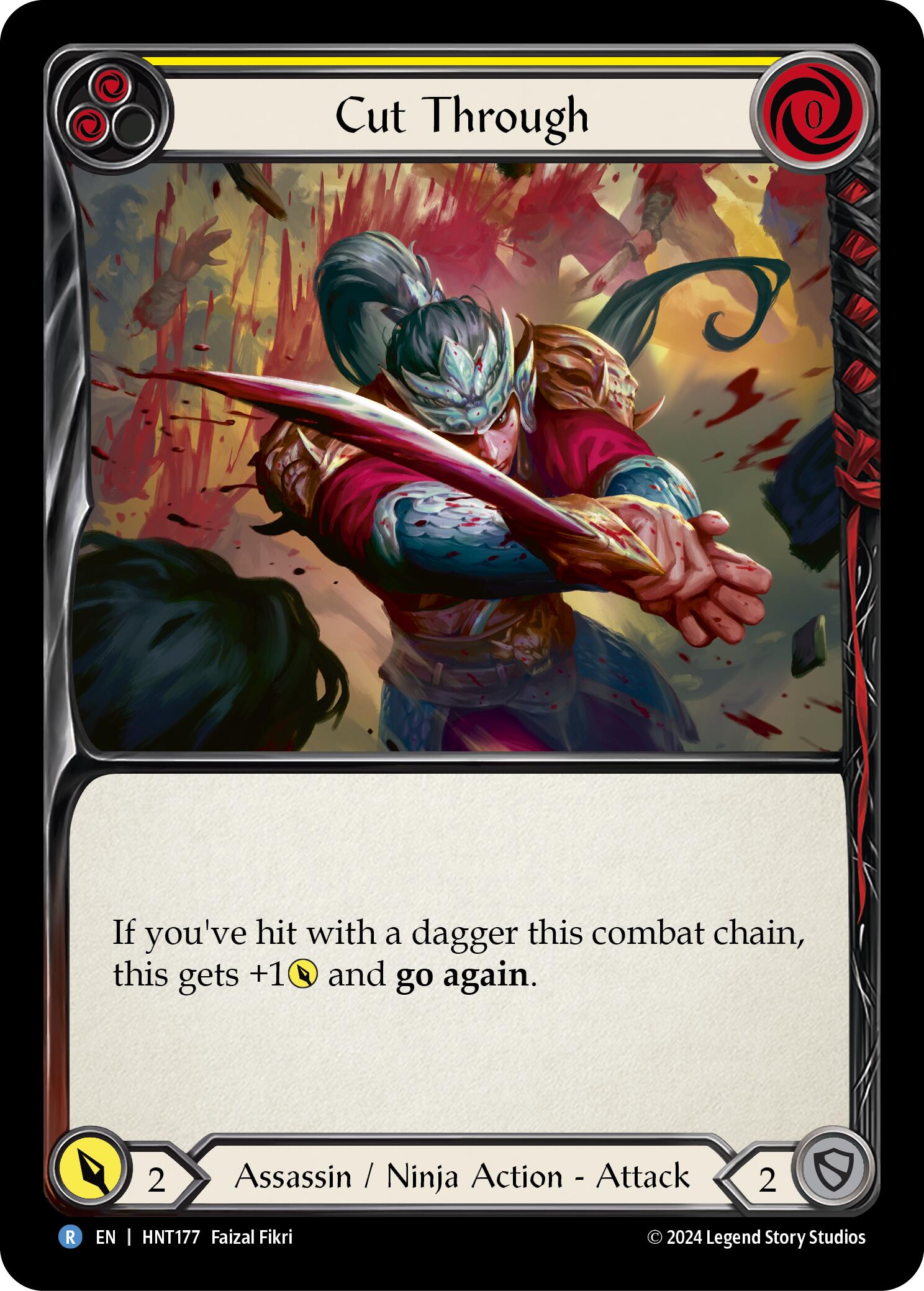 Cut Through (Yellow) [HNT177] (The Hunted) | Card Citadel