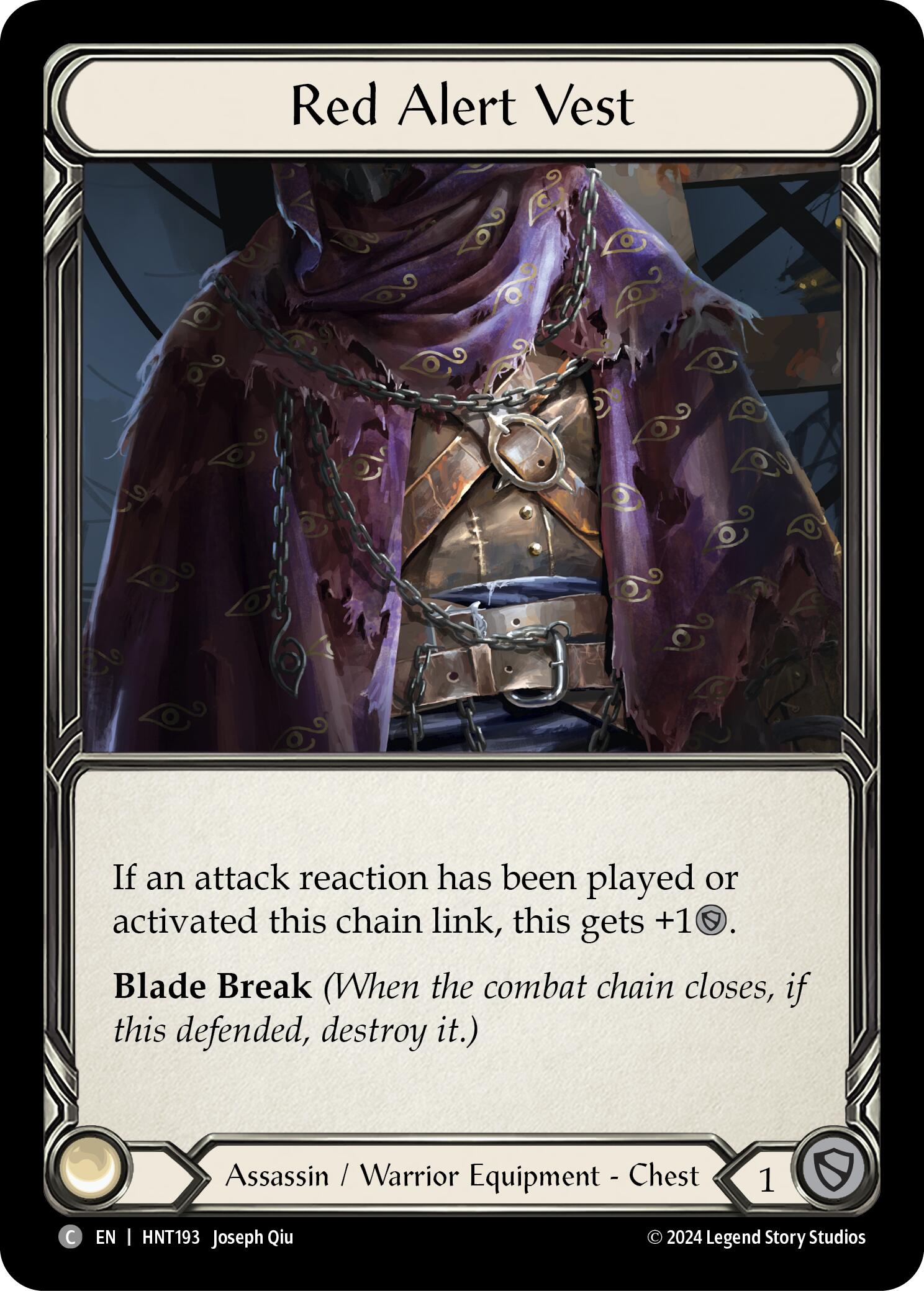 Red Alert Vest [HNT193] (The Hunted)  Cold Foil | Card Citadel