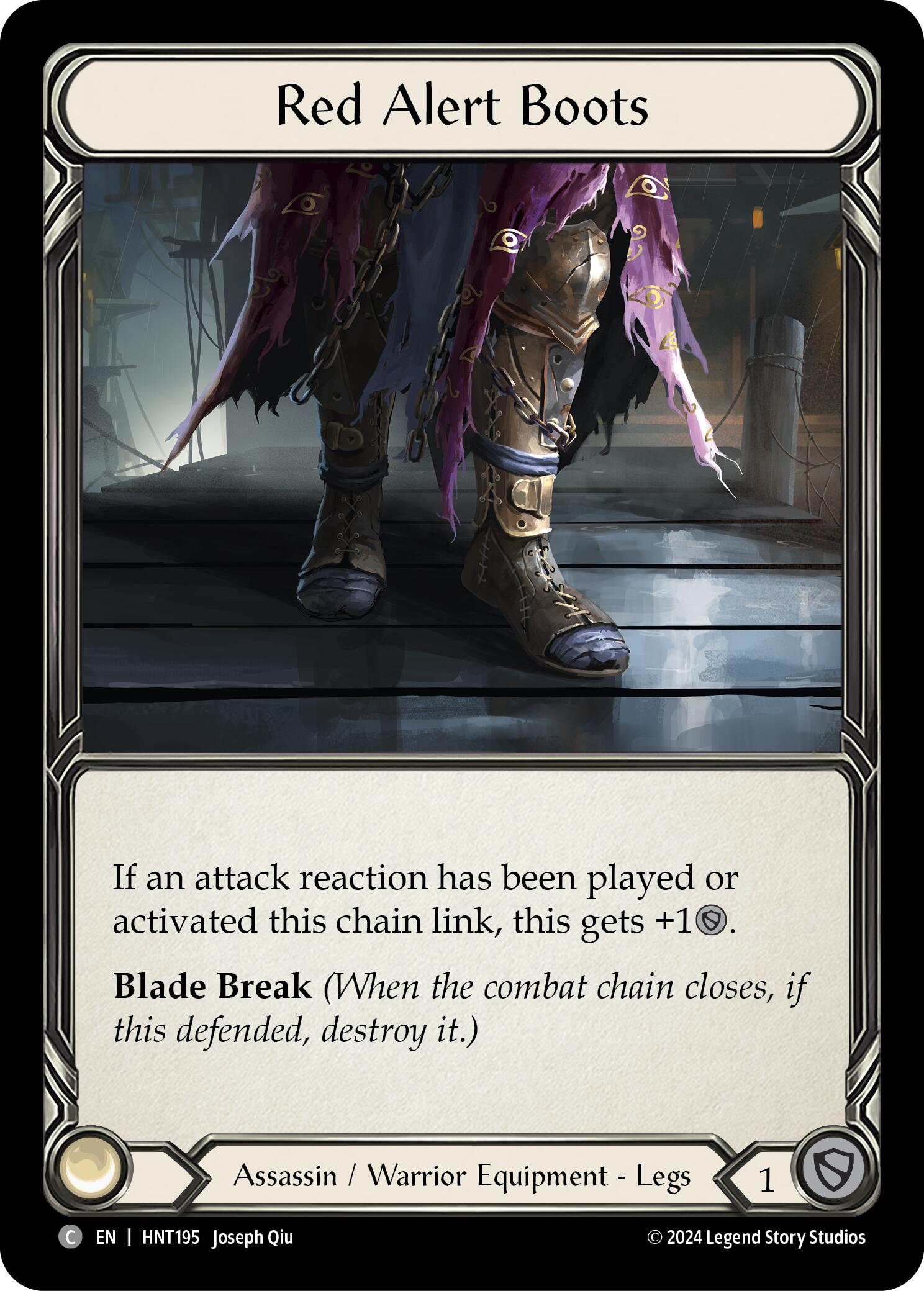 Red Alert Boots [HNT195] (The Hunted)  Cold Foil | Card Citadel