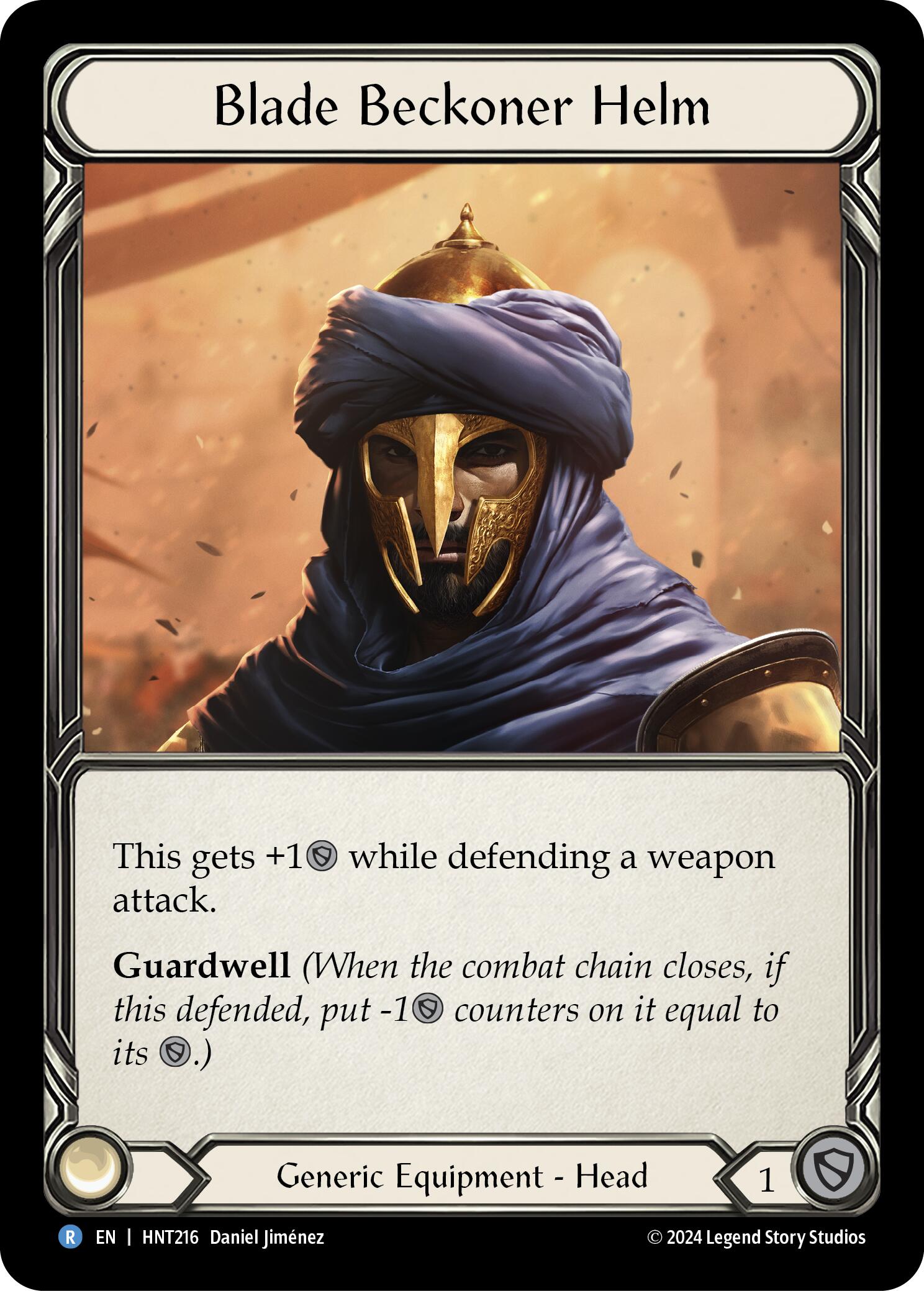 Blade Beckoner Helm [HNT216] (The Hunted)  Cold Foil | Card Citadel