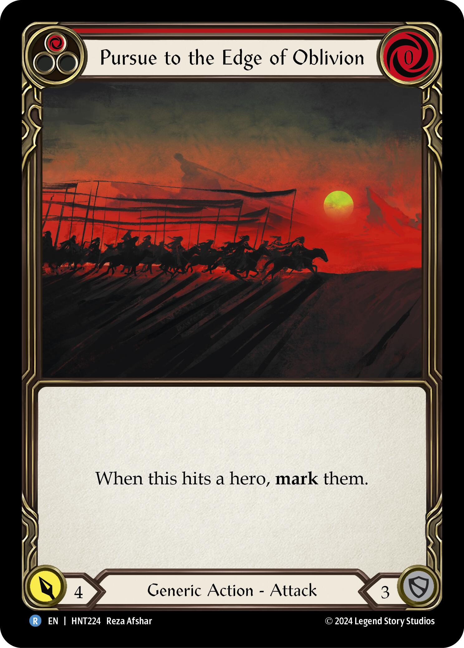 Pursue to the Edge of Oblivion (Red) [HNT224] (The Hunted) | Card Citadel