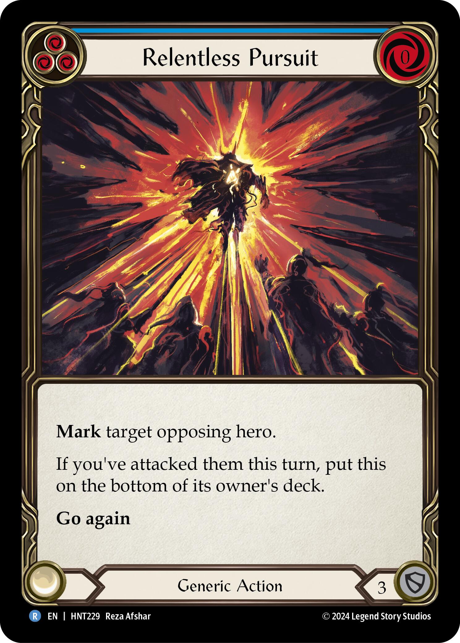 Relentless Pursuit (Blue) [HNT229] (The Hunted) | Card Citadel