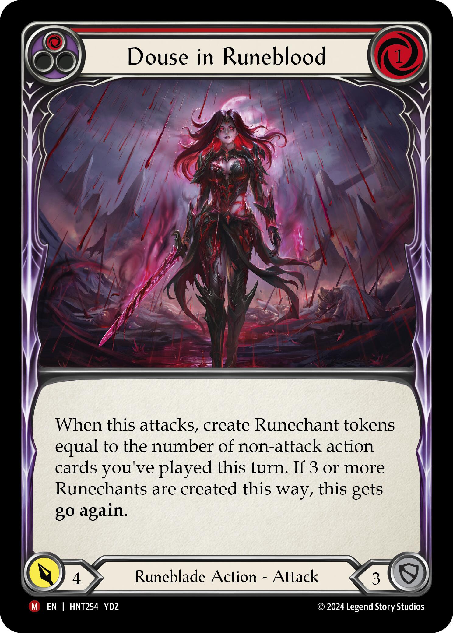 Douse in Runeblood [HNT254] (The Hunted) | Card Citadel