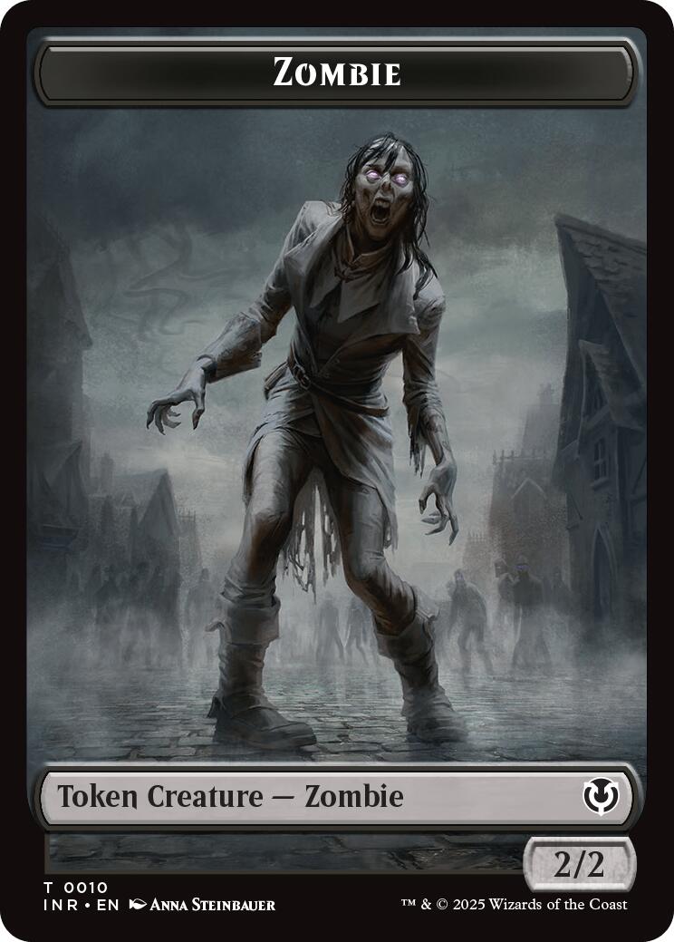 Zombie (0010) // Blood Double-Sided Token [Innistrad Remastered Tokens] | Card Citadel