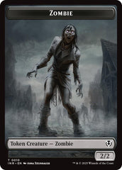 Zombie (0010) // Blood Double-Sided Token [Innistrad Remastered Tokens] | Card Citadel