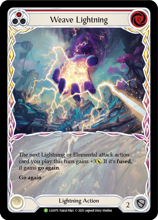 Weave Lightning (Red) [LGS075] (Promo)  Rainbow Foil | Card Citadel