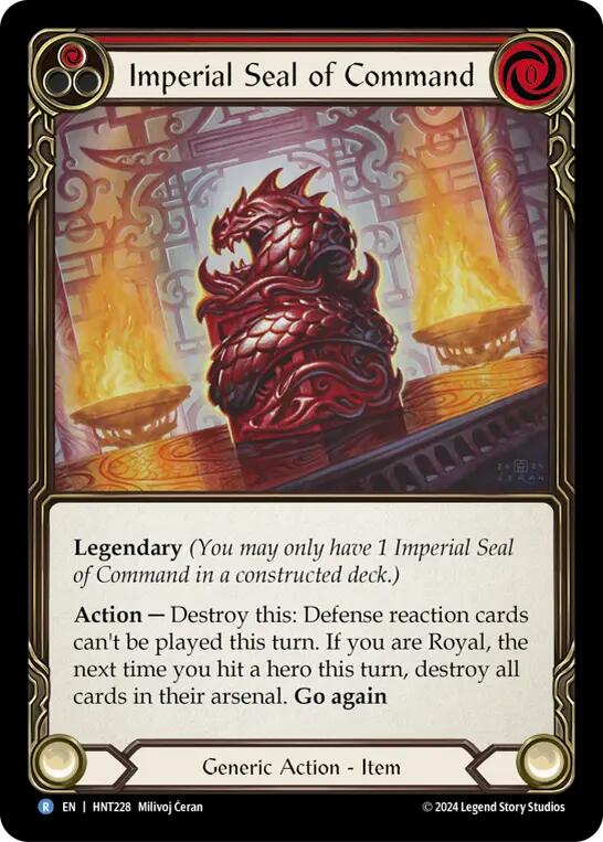 Imperial Seal of Command [HNT228] (The Hunted)  Rainbow Foil | Card Citadel