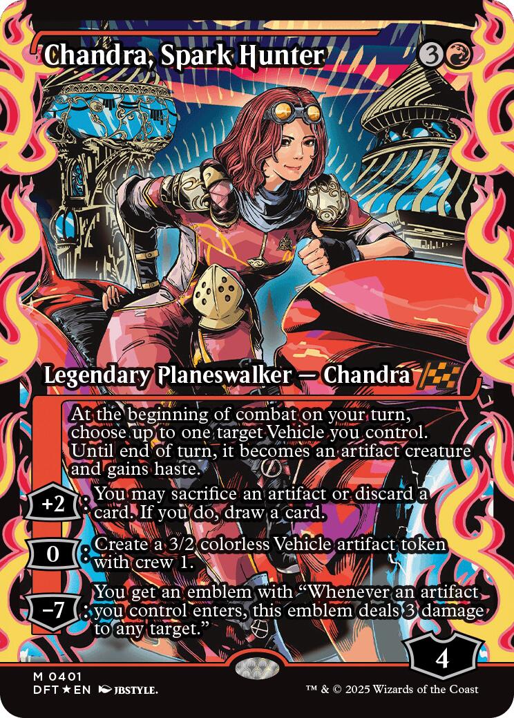 Chandra, Spark Hunter (Showcase) (Japanese) [Aetherdrift] | Card Citadel