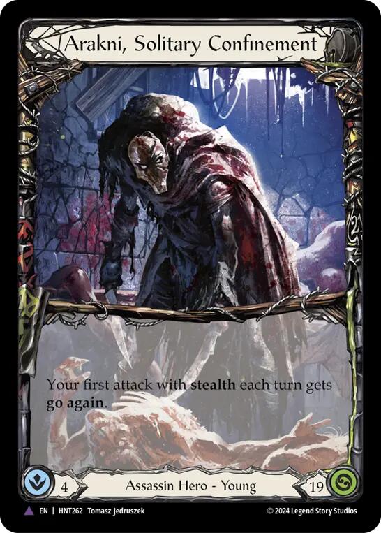 Arakni, Solitary Confinement (Marvel) [HNT262] (The Hunted)  Cold Foil | Card Citadel