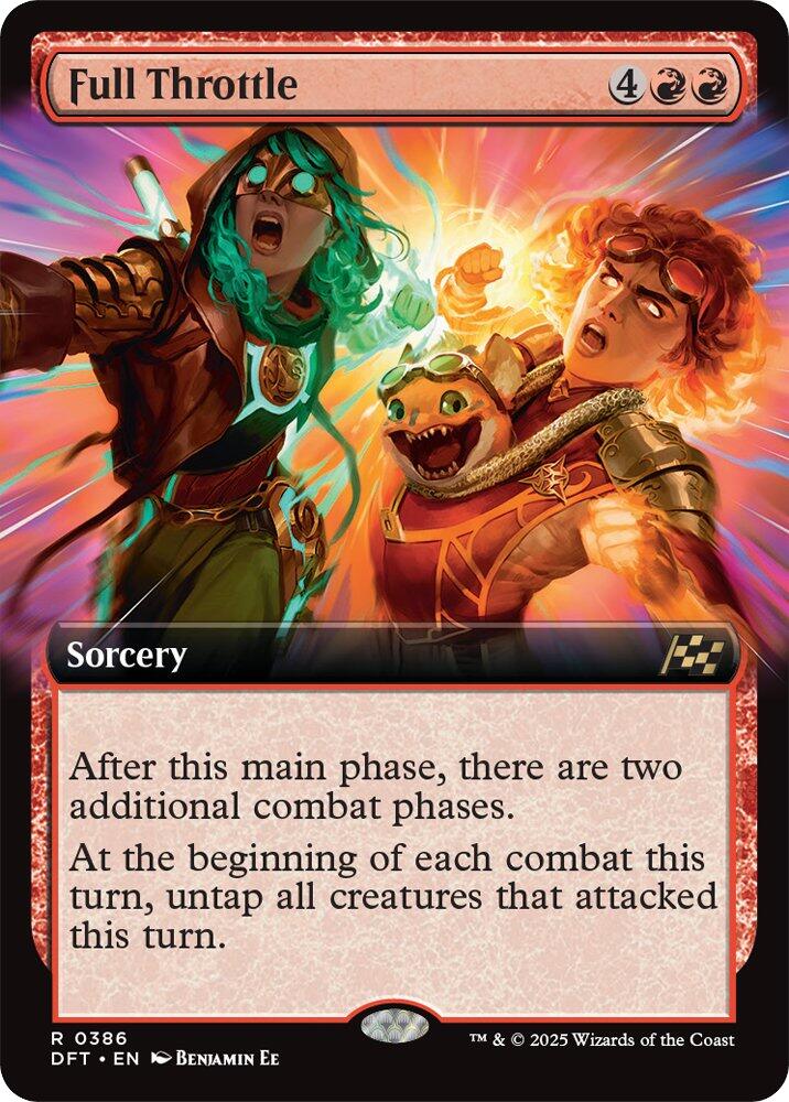 Full Throttle (Extended Art) [Aetherdrift] | Card Citadel