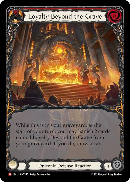 Loyalty Beyond the Grave (Extended Art) [HNT150] (The Hunted)  Rainbow Foil | Card Citadel