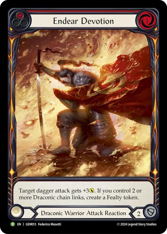 Endear Devotion [GEM013] (GEM Pack 1)  Rainbow Foil | Card Citadel