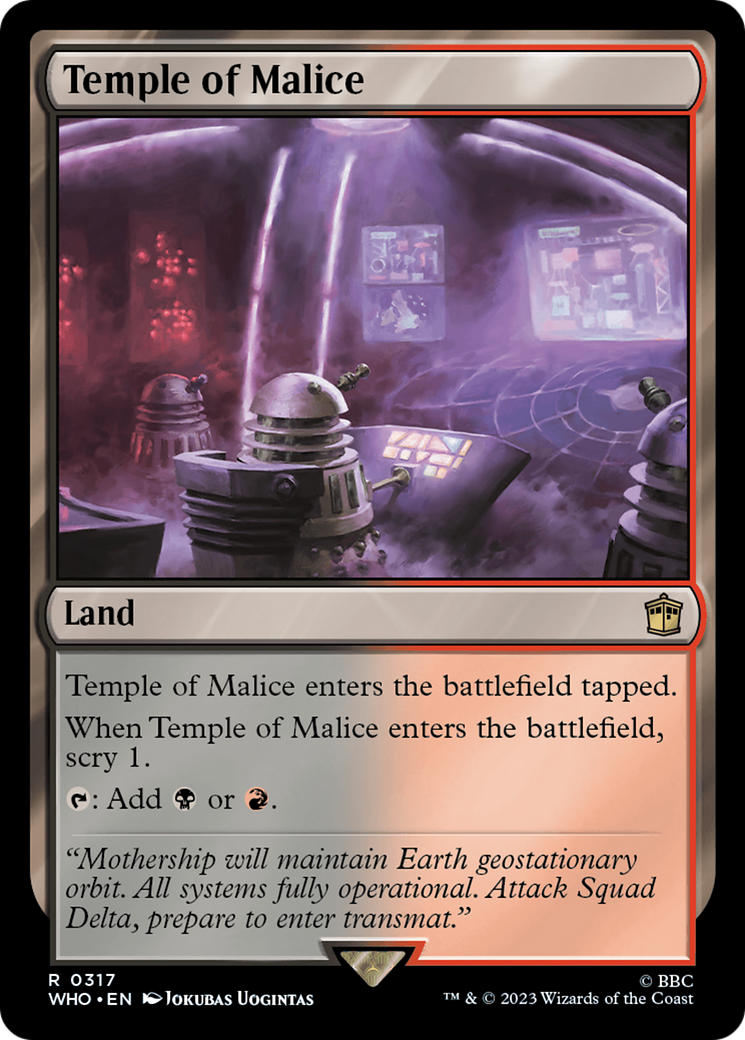 Temple of Malice [Doctor Who] | Card Citadel