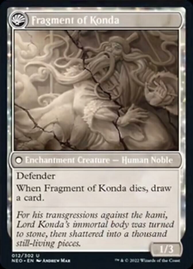 The Fall of Lord Konda // Fragment of Konda [Kamigawa: Neon Dynasty] | Card Citadel