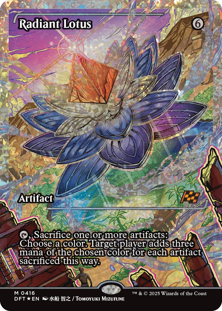 Radiant Lotus (Showcase Fracture Foil) (Japanese) [Aetherdrift] | Card Citadel