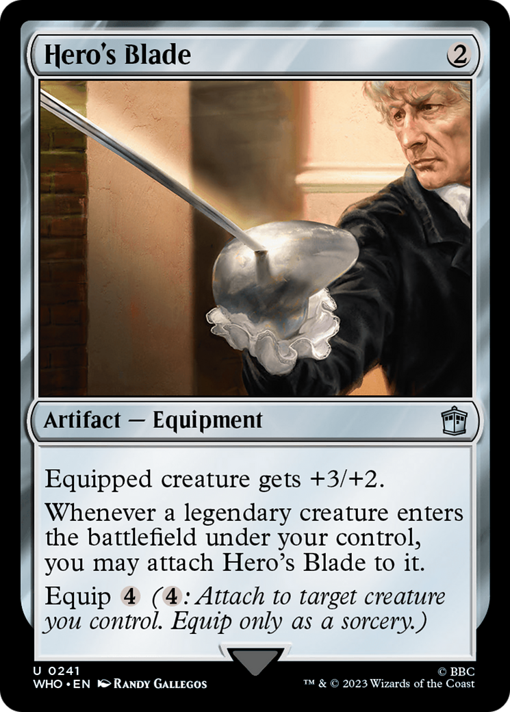 Hero's Blade [Doctor Who] | Card Citadel