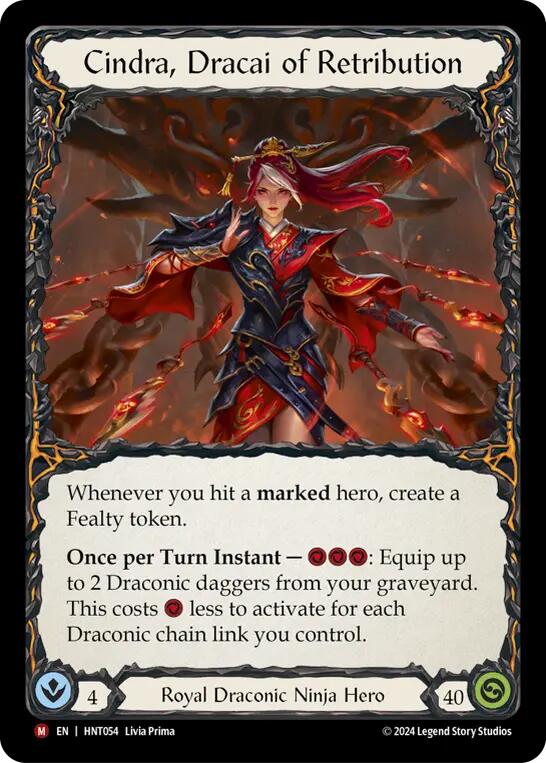 Cindra, Dracai of Retribution [HNT054] (The Hunted) | Card Citadel