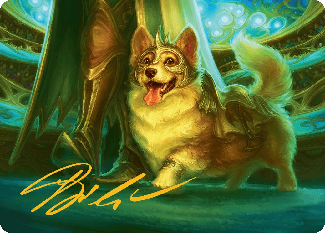 District Mascot Art Card (30/54) (Gold-Stamped Signature) [Aetherdrift Art Series] | Card Citadel