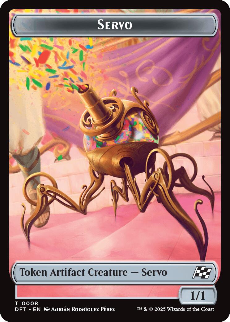 Servo // Thopter (0009) Double-Sided Token [Aetherdrift Tokens] | Card Citadel