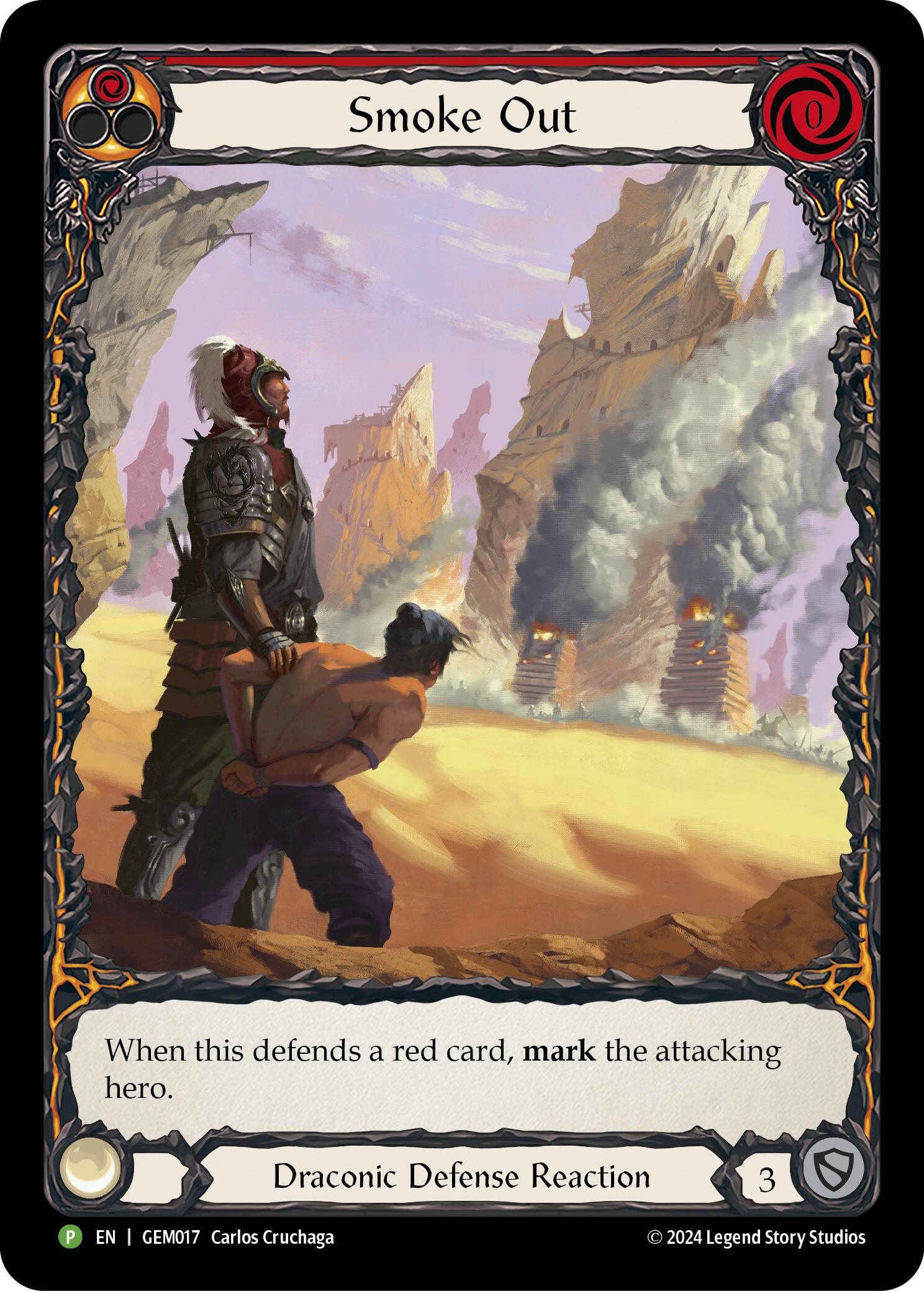 Smoke Out (Red) [GEM017] (GEM Pack 1)  Rainbow Foil | Card Citadel