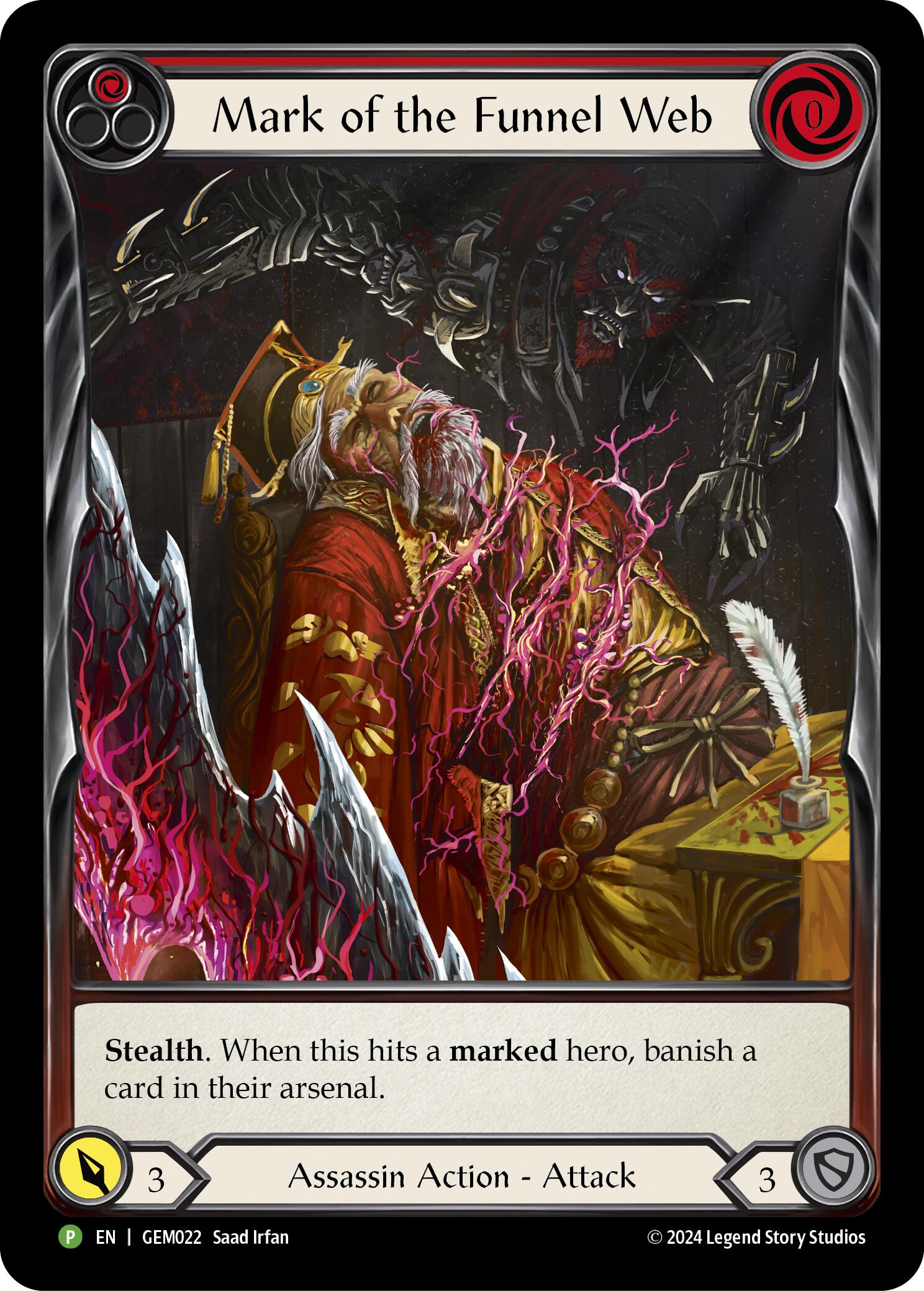 Mark of the Funnel Web (Red) [GEM022] (GEM Pack 1)  Rainbow Foil | Card Citadel