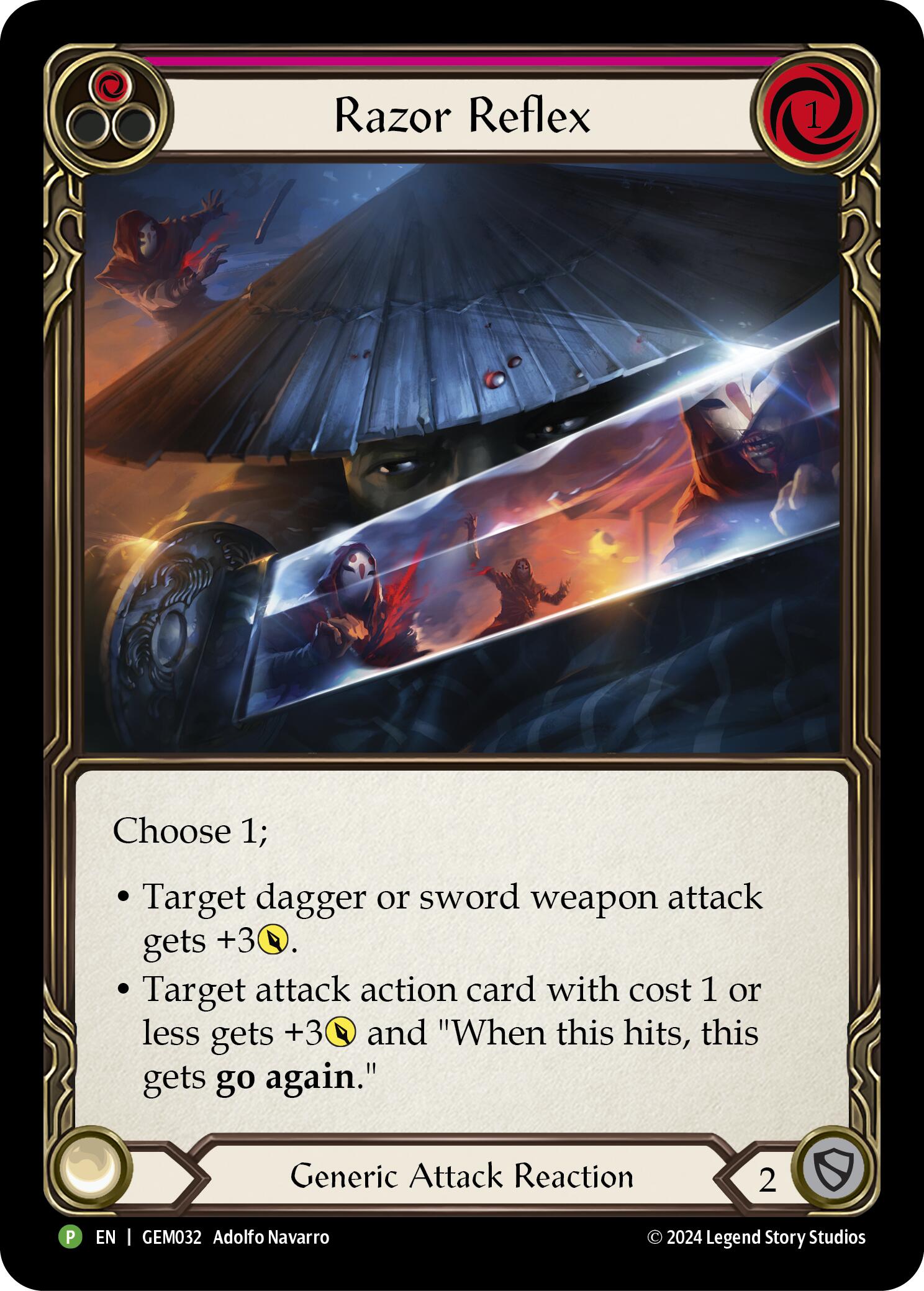 Razor Reflex (Red) [GEM032] (GEM Pack 1)  Rainbow Foil | Card Citadel