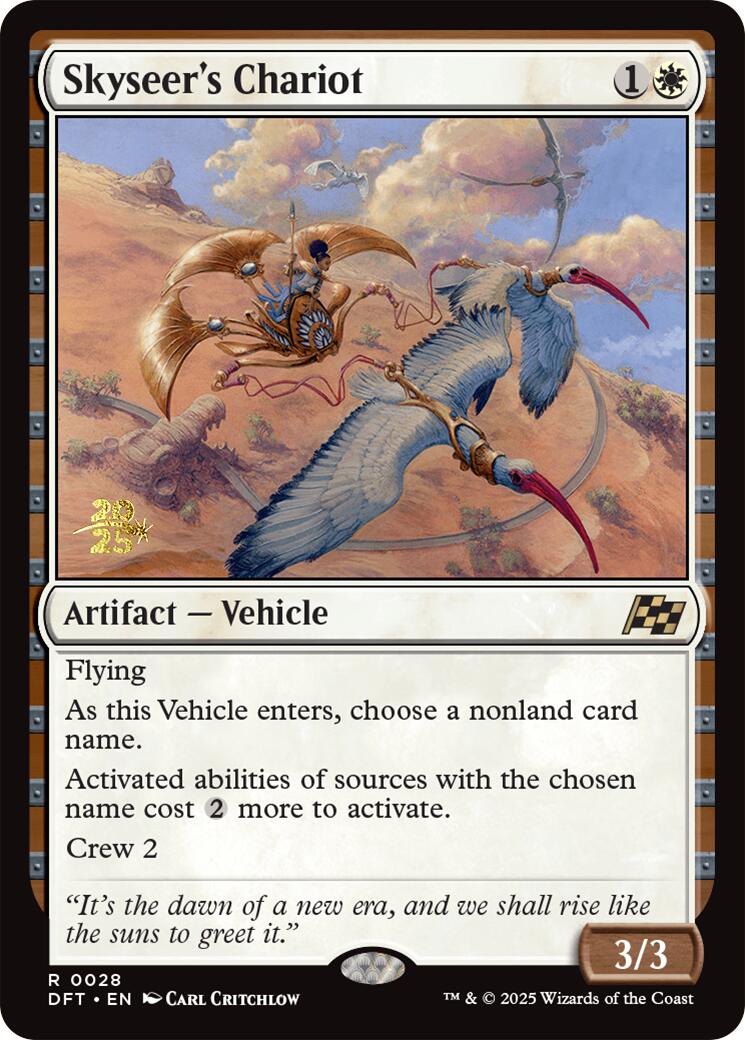 Skyseer's Chariot [Aetherdrift Prerelease Promos] | Card Citadel