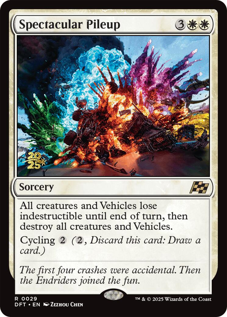 Spectacular Pileup [Aetherdrift Prerelease Promos] | Card Citadel