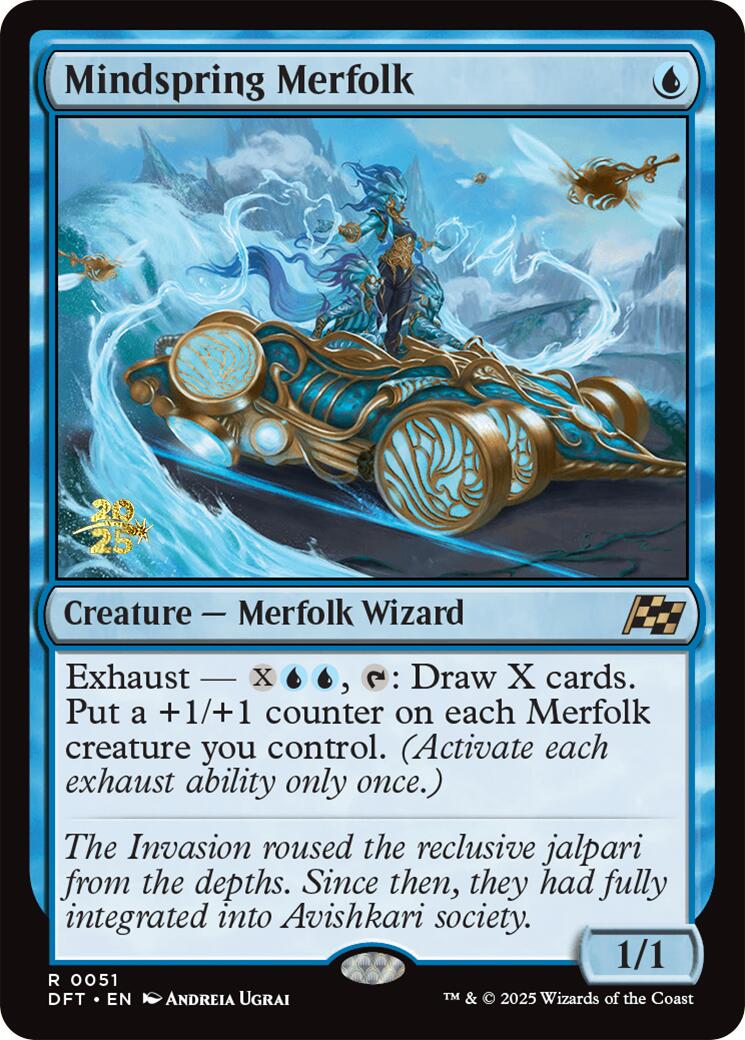 Mindspring Merfolk [Aetherdrift Prerelease Promos] | Card Citadel