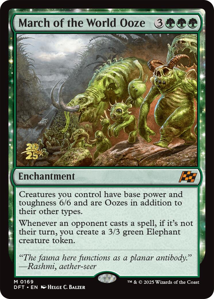 March of the World Ooze [Aetherdrift Prerelease Promos] | Card Citadel