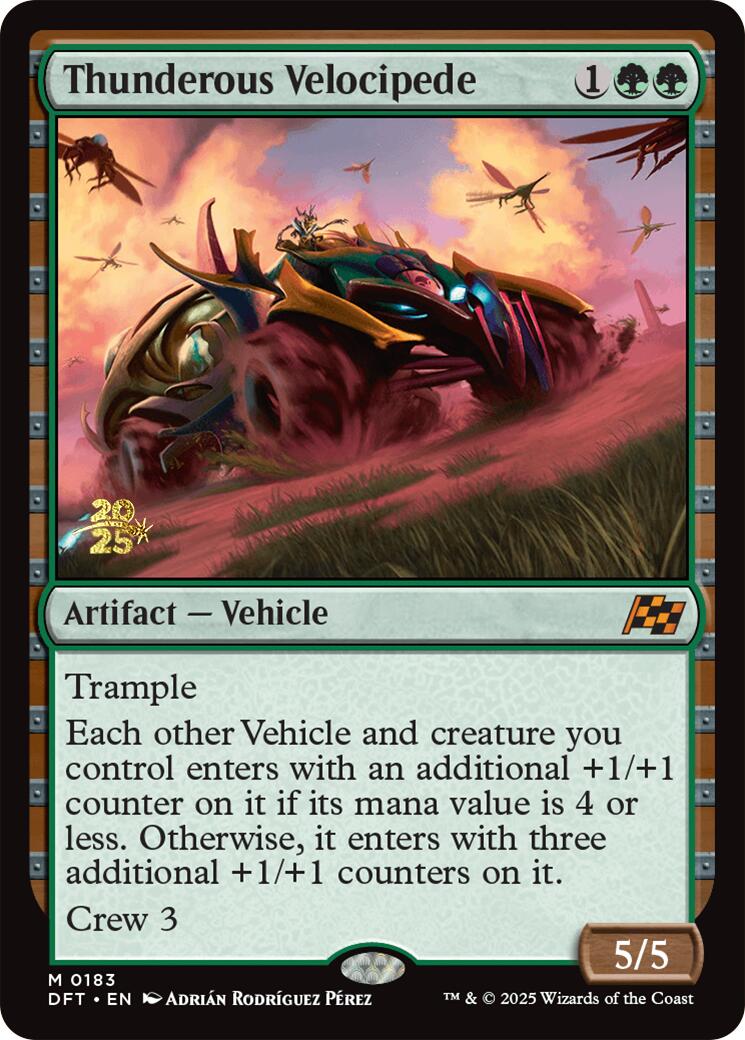 Thunderous Velocipede [Aetherdrift Prerelease Promos] | Card Citadel