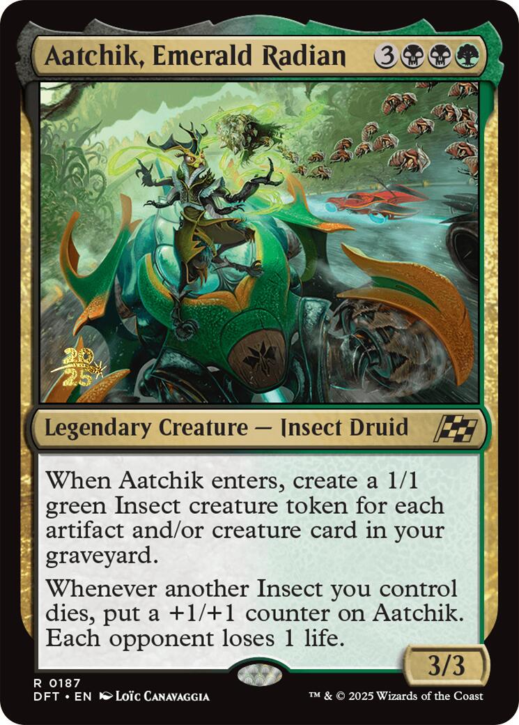 Aatchik, Emerald Radian [Aetherdrift Prerelease Promos] | Card Citadel